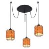 Globo ELMAR Pendant Light black, 3-light sources