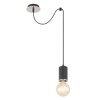 Globo JOSEBA Pendant Light matt nickel, black, 1-light source