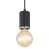 Globo JOSEBA Pendant Light matt nickel, black, 1-light source