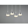 Reality ENZO Pendant Light matt nickel, 4-light sources