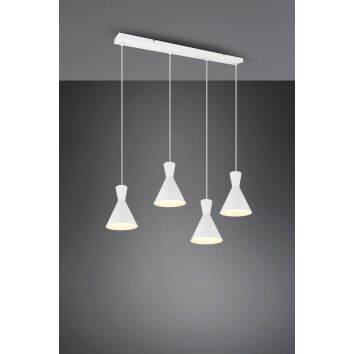 Reality ENZO Pendant Light white, 4-light sources