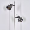 PEHEFITO Floor Lamp grey, Dark wood, black, 2-light sources