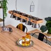ADUARD Pendant Light Dark wood, black, 5-light sources