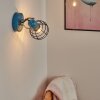 BUILAKO Wall Light blue, black, 1-light source