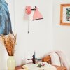SELKI Wall Light pink, black, 1-light source