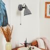 SELKI Wall Light grey, black, 1-light source