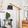 TATODERE Floor Lamp Dark wood, black, 1-light source