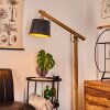 TATODERE Floor Lamp Dark wood, black, 1-light source