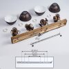 ORNY Ceiling Light Dark wood, 4-light sources