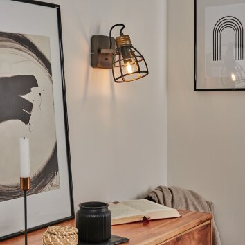 RUSSU Wall Light grey, 1-light source