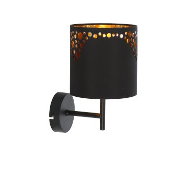 Globo INGEBORG Wall Light black, 1-light source