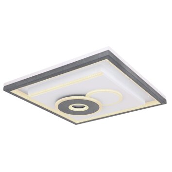 Globo SUNDI Ceiling Light LED black, white, 1-light source, Remote control