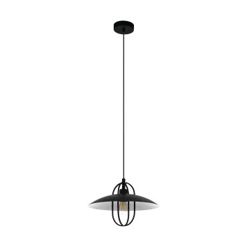 Eglo CREGAN Pendant Light black, white, 1-light source