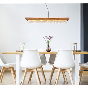 Globo EDELTRAUD Pendant Light LED chrome, black, 1-light source