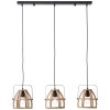 Brilliant-Leuchten CALLEY Pendant Light black, 3-light sources