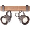 Brilliant-Leuchten UNITY Ceiling Light Dark wood, black, 2-light sources