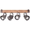 Brilliant-Leuchten UNITY Ceiling Light Dark wood, black, 4-light sources