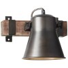 Brilliant-Leuchten DECCA Wall Light Dark wood, black, 1-light source