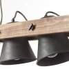 Brilliant-Leuchten DECCA Pendant Light Dark wood, black, 2-light sources