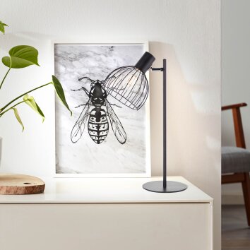 Brilliant-Leuchten BLACKY Table lamp black, 1-light source