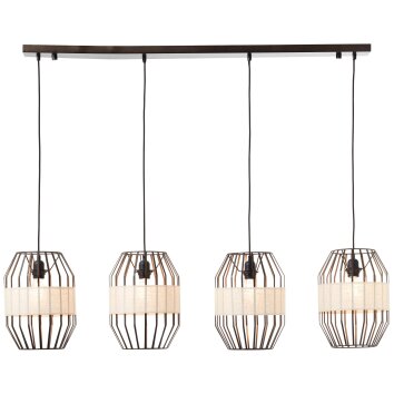 Brilliant-Leuchten SLOPE Pendant Light black, 4-light sources
