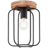 Brilliant-Leuchten TOSH Ceiling Light Dark wood, 1-light source