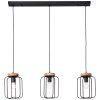Brilliant-Leuchten TOSH Pendant Light black, 3-light sources