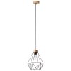 Brilliant-Leuchten DREWNO Pendant Light Light wood, black, 1-light source