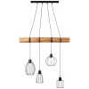 Brilliant-Leuchten KEYLA Pendant Light Ecru, black, 4-light sources
