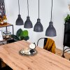 MALABE Pendant Light Dark wood, black, 4-light sources