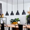 MALABE Pendant Light Dark wood, black, 4-light sources