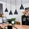 MALABE Pendant Light Dark wood, black, 4-light sources