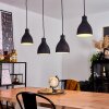MALABE Pendant Light Dark wood, black, 4-light sources