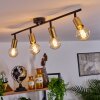 MAIDFORDO Ceiling Light brass, black, 4-light sources