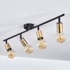 MAIDFORDO Ceiling Light brass, black, 4-light sources
