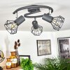 GULLSPANG Ceiling Light anthracite, chrome, 3-light sources