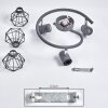 GULLSPANG Ceiling Light anthracite, chrome, 3-light sources