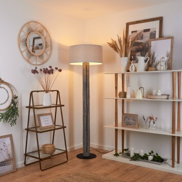 CONTINENT Floor Lamp grey, black, 1-light source