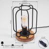 PASTEUR Table lamp Ecru, black, 1-light source