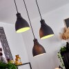MALABE Pendant Light Dark wood, black, 3-light sources