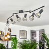 BARIPADA Ceiling Light anthracite, chrome, 6-light sources