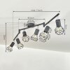 BARIPADA Ceiling Light anthracite, chrome, 6-light sources