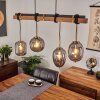 VERBANIA Pendant Light brown, brass, 4-light sources