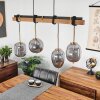 VERBANIA Pendant Light brown, brass, 4-light sources