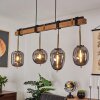 VERBANIA Pendant Light brown, brass, 4-light sources