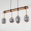 VERBANIA Pendant Light brown, brass, 4-light sources
