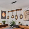 VERBANIA Pendant Light brown, brass, 4-light sources