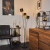 ALSEN Floor Lamp black, 3-light sources