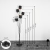 ALSEN Floor Lamp black, 5-light sources