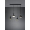 Reality ENZO Pendant Light black, 4-light sources